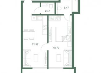 Продается 1-комнатная квартира, 60.2 м2, Ялта