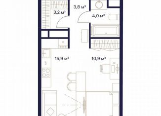 Продаю 1-комнатную квартиру, 37.8 м2, Москва, СВАО, ЖК Союз, к3