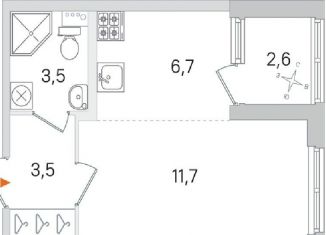 Продается квартира студия, 28 м2, Пушкин