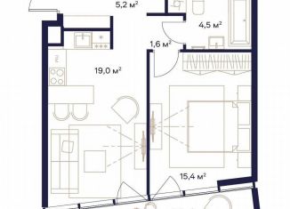 Продажа 1-ком. квартиры, 48 м2, Москва, ЖК Союз, к4, СВАО