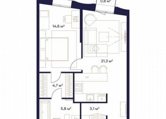 Продаю 1-ком. квартиру, 54.4 м2, Москва, ЖК Союз, к3, район Ростокино