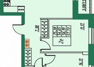 Продаю 2-комнатную квартиру, 56.2 м2, Владимирская область