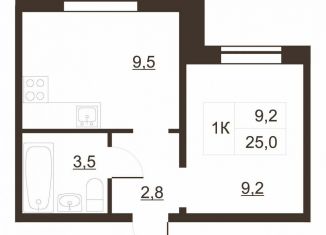 Продажа однокомнатной квартиры, 25.9 м2, Волхов, Волховский проспект, 53