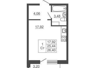 Продажа квартиры студии, 26.4 м2, Ленинградская область, Западный проезд, 10/1к1