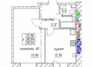 Продается 1-комнатная квартира, 39.5 м2, Ярославская область