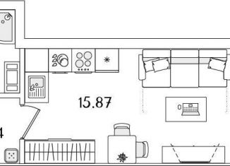 Продается квартира студия, 24.8 м2, Санкт-Петербург