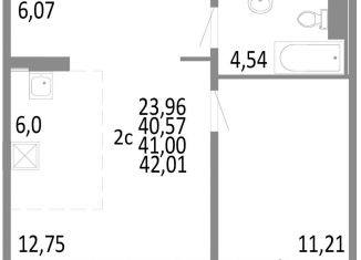 Продам 2-ком. квартиру, 41 м2, Челябинская область, улица Блюхера, 125В