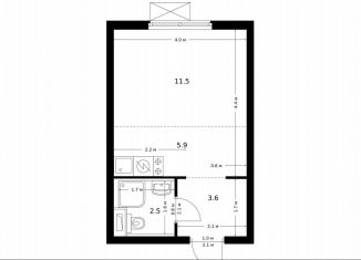 Продается квартира студия, 23.5 м2, Котельники, Новая улица, 3