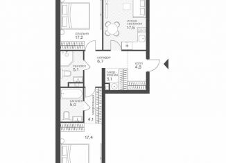 Продается 2-комнатная квартира, 80.9 м2, Москва, Крылатская улица, 33к1, метро Крылатское