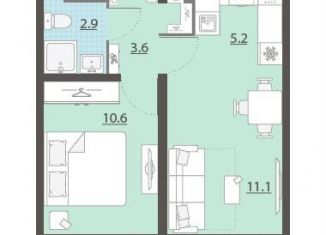 Продаю 1-ком. квартиру, 33.3 м2, Екатеринбург, Латвийская улица, 58/4, Октябрьский район