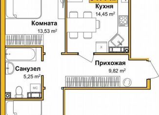 Продам 2-комнатную квартиру, 59.5 м2, Симферополь