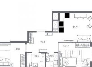 Продается 2-комнатная квартира, 63.7 м2, Санкт-Петербург, Калининский район