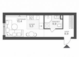 Продаю квартиру студию, 32.5 м2, Москва, метро Строгино, Крылатская улица, 33к1