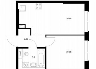 Продажа 1-комнатной квартиры, 34.2 м2, Москва, метро Мичуринский проспект