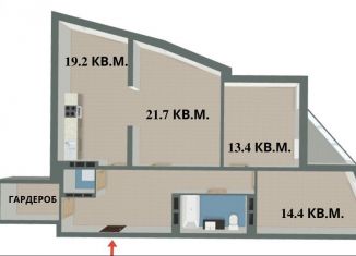 Продается 3-ком. квартира, 100.1 м2, Екатеринбург, улица Раевского, 6, ЖК Авангард