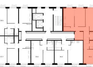 Продаю 3-ком. квартиру, 83.2 м2, рабочий посёлок Боброво, Крымская улица, 19