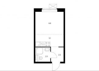 Продажа квартиры студии, 19.9 м2, Москва, Люблинская улица, 78к2, Люблинская улица