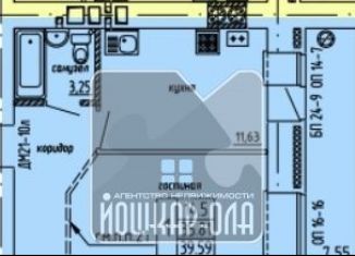 Продается 1-комнатная квартира, 39.6 м2, Йошкар-Ола, микрорайон Спортивный, бульвар 70-летия Победы в Великой Отечественной войне, 7А