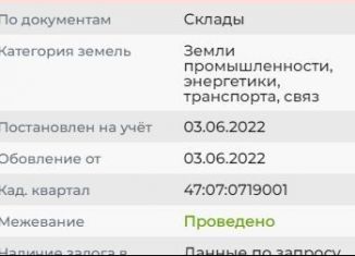 Продажа участка, 93.4 сот., Бугровское сельское поселение