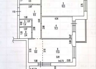 Продажа 3-ком. квартиры, 60.7 м2, Барнаул, Взлётная улица, 38, ЖК Кукурузник