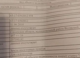 Земельный участок на продажу, 5 сот., посёлок городского типа Петра Дубрава, Яблочная улица, 187