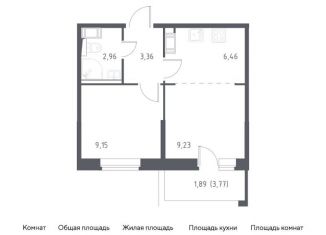 Продам 1-комнатную квартиру, 33.1 м2, Санкт-Петербург
