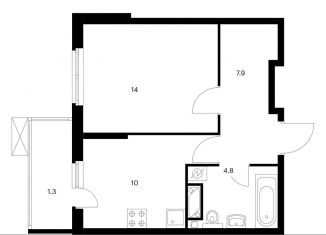 Продажа 1-комнатной квартиры, 38 м2, Москва, Муравская улица, 44к2, метро Пятницкое шоссе