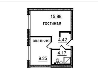 1-комнатная квартира на продажу, 33.7 м2, Санкт-Петербург, метро Купчино, Витебский проспект, 99к1