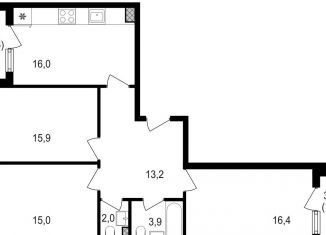 Продаю 3-комнатную квартиру, 85.6 м2, Москва, Михалковская улица, 48с8, ЖК Михалковский