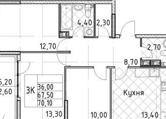 Продам 3-комнатную квартиру, 70 м2, Санкт-Петербург, Планерная улица, 97к1, ЖК Нью Тайм