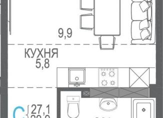 Продается квартира студия, 29.9 м2, Севастополь