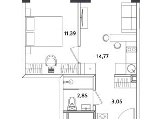 Продажа 2-комнатной квартиры, 32.7 м2, Москва, Окружной проезд, 10Г, станция Измайлово