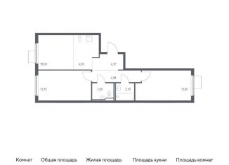 Продается 2-комнатная квартира, 59.7 м2, Московская область, жилой комплекс Горки Парк, 6.1