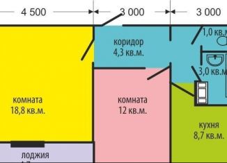 Продажа 2-комнатной квартиры, 52.4 м2, Челябинская область, Электростальская улица, 20