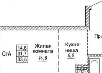 Продажа квартиры студии, 31.7 м2, Новосибирск, улица Фрунзе, с1