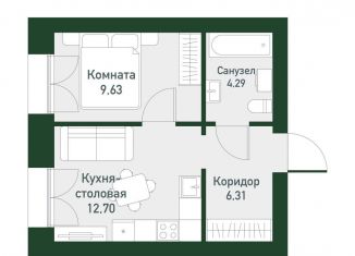 Продажа 1-ком. квартиры, 33 м2, Свердловская область