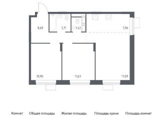 Продаю двухкомнатную квартиру, 61.4 м2, Балашиха, жилой квартал Новоград Павлино, к34