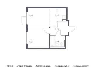 Продам 1-комнатную квартиру, 34.1 м2, Московская область, жилой комплекс Горки Парк, 6.1