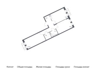 Продам двухкомнатную квартиру, 56.8 м2, Московская область