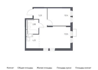 Продажа двухкомнатной квартиры, 40.4 м2, Московская область