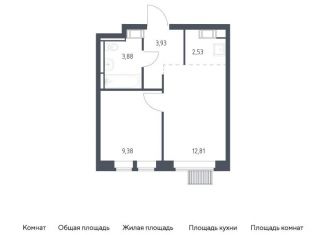 Продажа однокомнатной квартиры, 32.5 м2, деревня Путилково