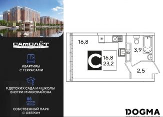 Квартира на продажу студия, 23.2 м2, Краснодар, Прикубанский округ
