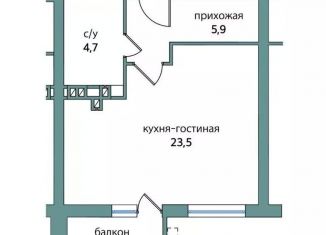 Продается квартира студия, 35.1 м2, Самара, Октябрьский район, 4-й проезд, 67Б