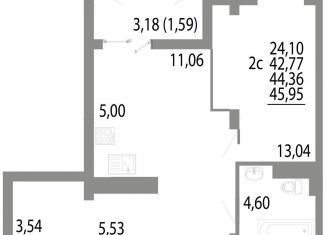 Продаю двухкомнатную квартиру, 44.4 м2, Свердловская область