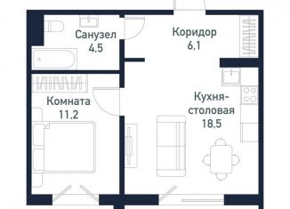 Продажа 1-комнатной квартиры, 45 м2, Челябинская область