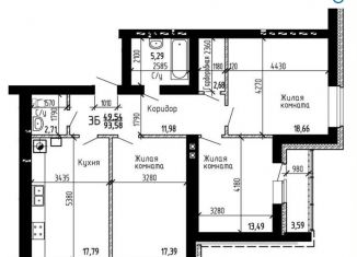 Продажа 3-комнатной квартиры, 96 м2, Тверь, Заволжский район, улица Луначарского, 40