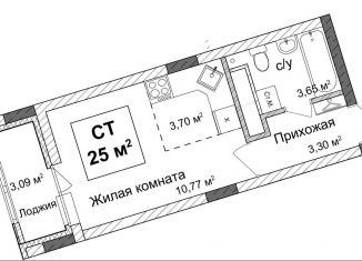 Продам квартиру студию, 25 м2, Нижний Новгород, метро Горьковская