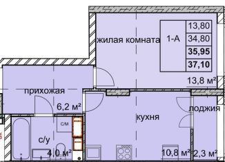 Продажа 1-комнатной квартиры, 36 м2, Нижний Новгород, улица Дружаева, 30