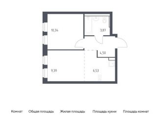 Продажа однокомнатной квартиры, 34.6 м2, Московская область
