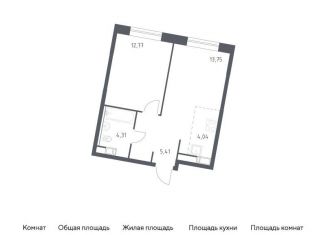 Продается 1-ком. квартира, 40.3 м2, Москва, жилой комплекс Эко Бунино, 14.1